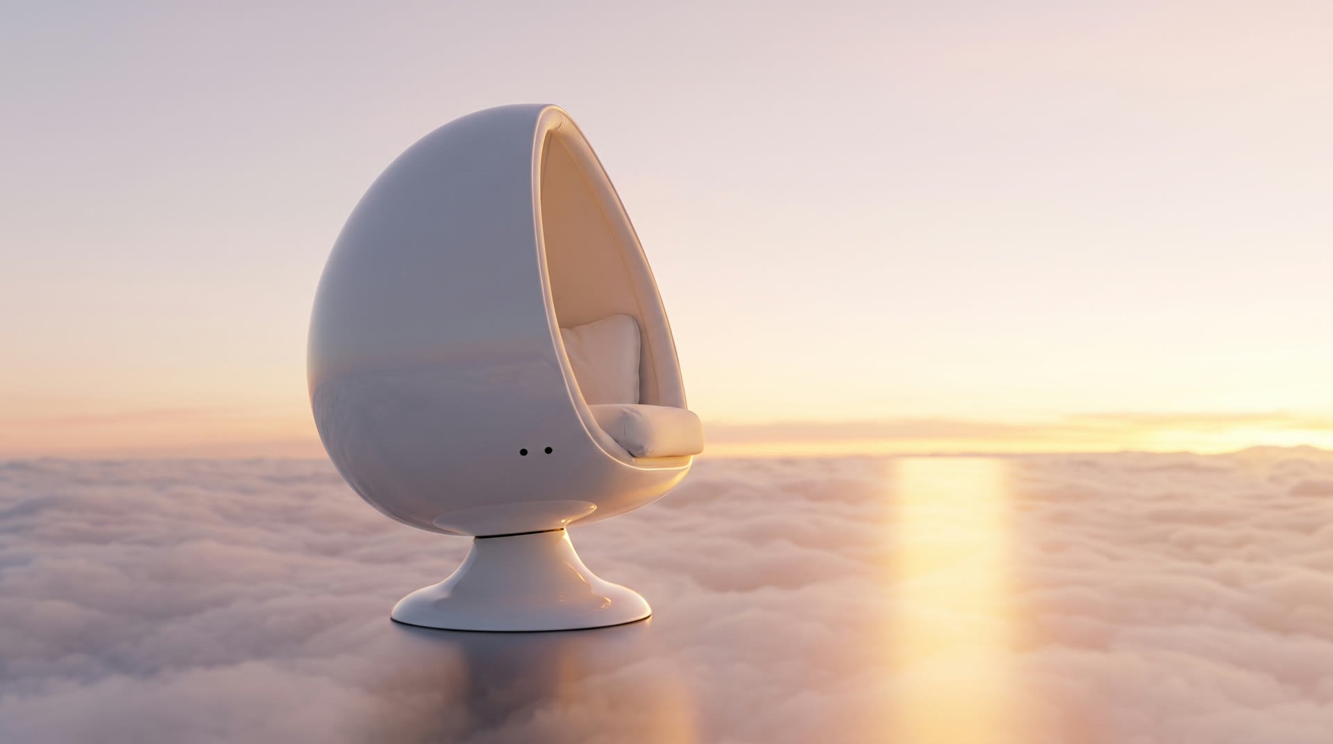 AI-assisted rear shell view based on the real Solodome Deluxe chair