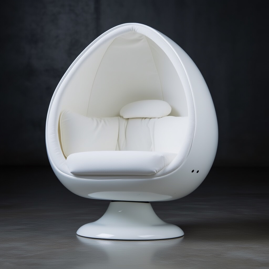 White Solodome Deluxe audio chair